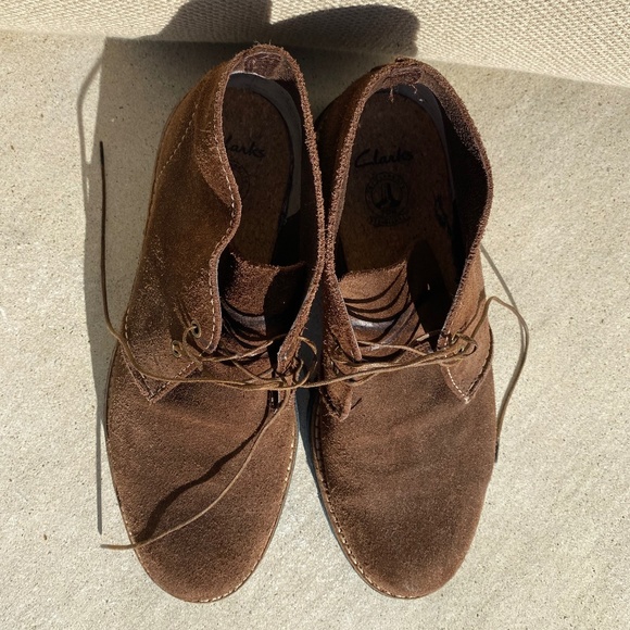 Clarks Frelan Hi boots brown suede 8.5 M - Picture 3 of 14